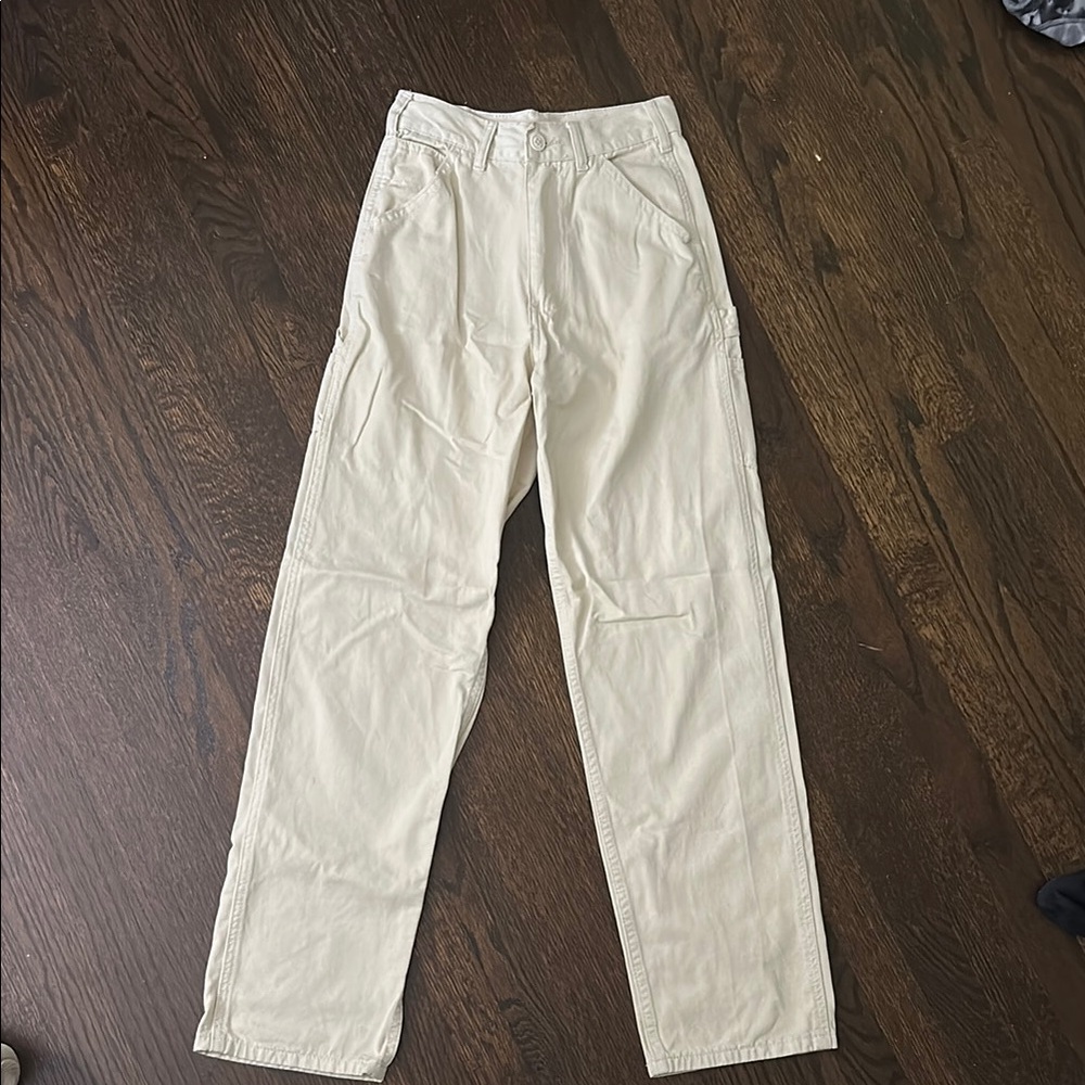 Brandy Melville Cream Chinos Lightweight Casual